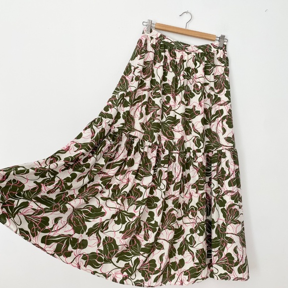 Parker floral tiered midi skirt - Picture 4 of 6